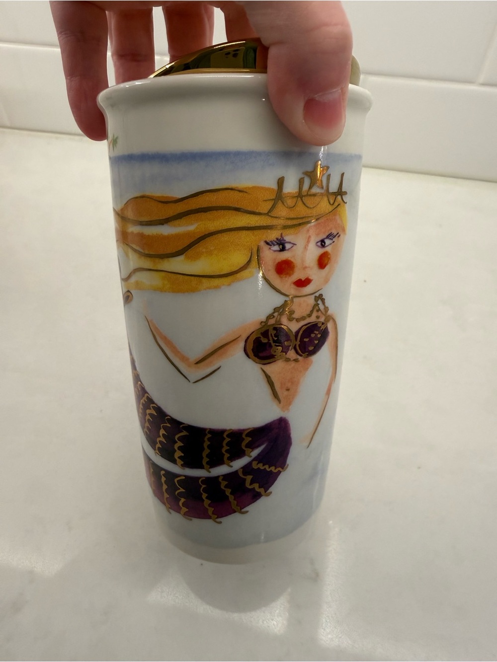 Starbucks Illustrated Siren ceramic tumbler